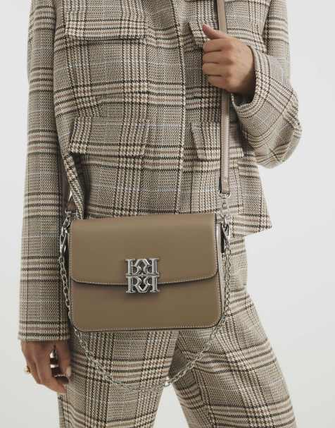 River Island Rr satchel bag in beige - view 1