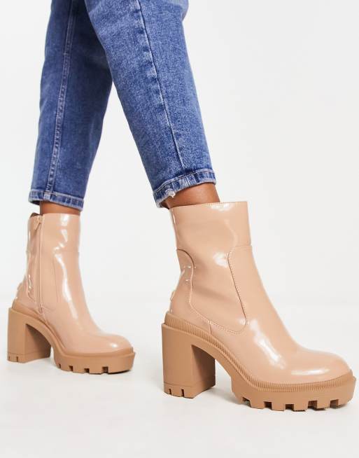 Beige ankle 2024 boots river island