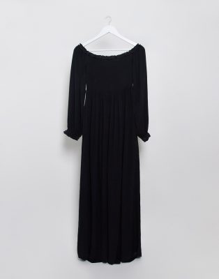river island bardot maxi dress