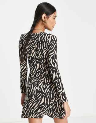 Red herring zebra store dress