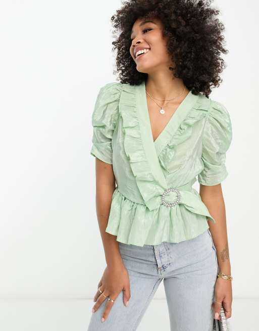 Mint green top store river island