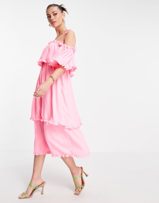 River island sale pink maxi dress