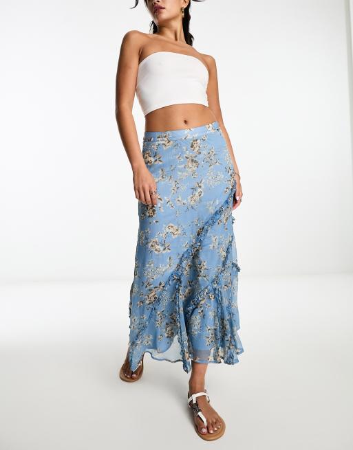 Blue velvet hotsell skirt river island