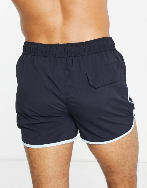 River Island runner shorts in navy, 2 of 4