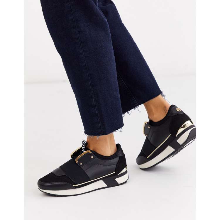 Black trainers womens cheap river island