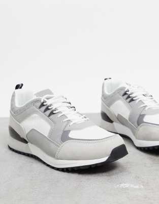 river island grey trainers