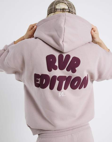 River Island Rvr edition back print hoodie in pink - medium - view 1