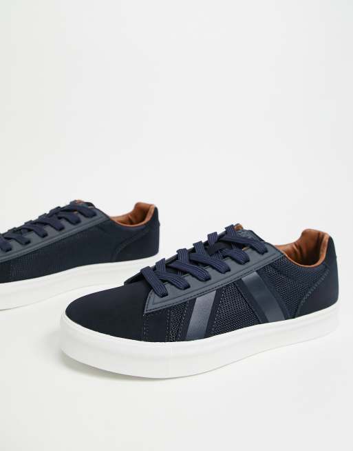 River island deals navy trainers