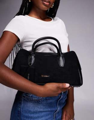 River Island - Sac bowling avec partie supérieure incurvée - Noir