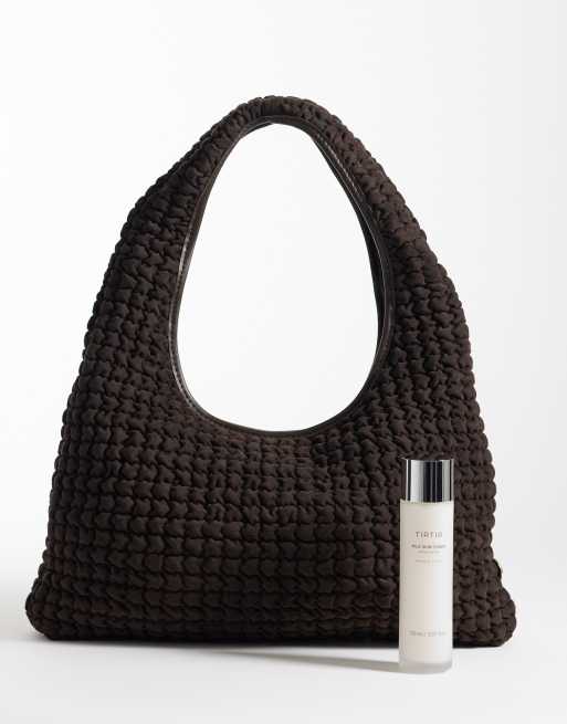 River Island - Sac souple en suédine effet froncée - Marron foncé, 2 de 4