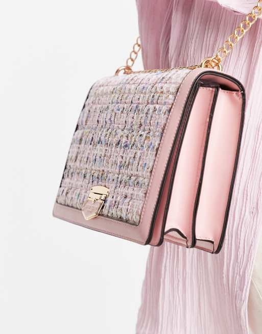 River Island - Sacoche en bouclé - Rose clair, 3 de 4