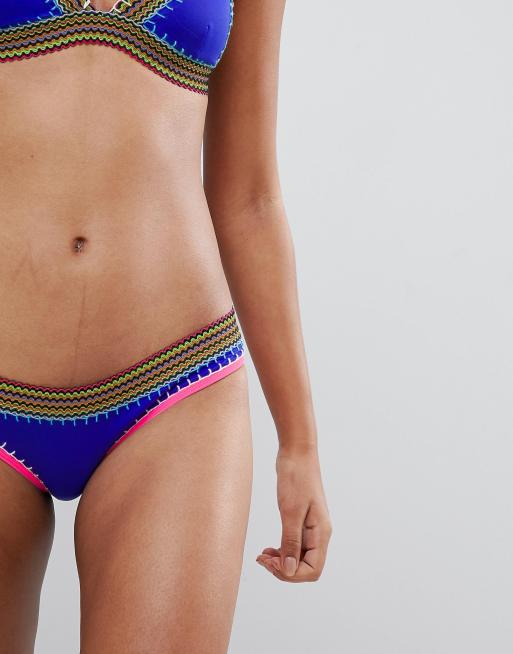 River Island Saddle Stitch Bikini Brief, 3 of 4