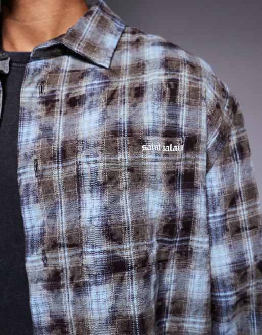 River Island 'saint palais' check shirt in blue, 5 of 5