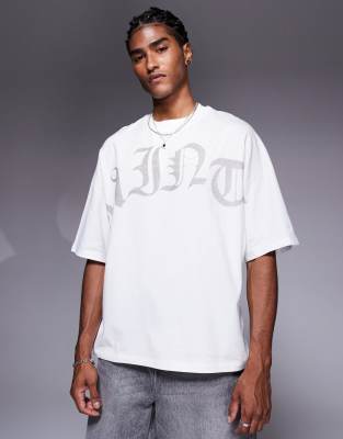 sainte logo oversized t-shirt in white