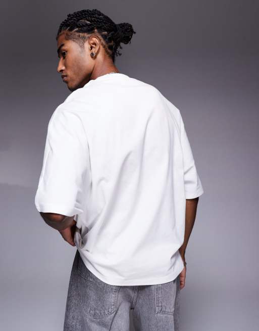 River Island - Sainte - T-shirt oversize à logo - Blanc, 4 de 4