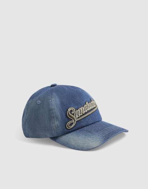 River Island Sanctuaire denim washed cap in blue - view 1