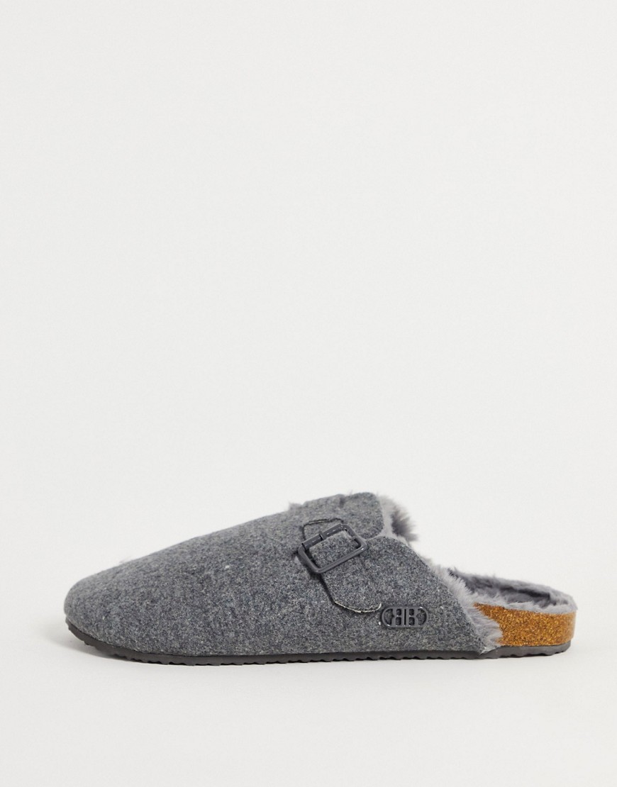 River Island sandal slipper in gray-Grey