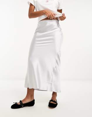 Strappy Bias Maxi Skirt - Ocean Honey