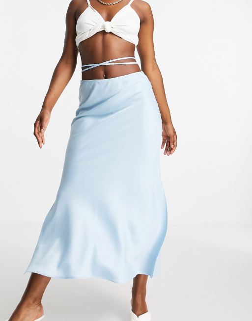 Blue skirt river island best sale