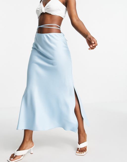 Satin skirt shop river island