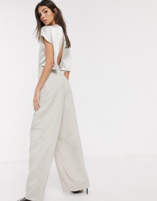 river island white jumpsuit