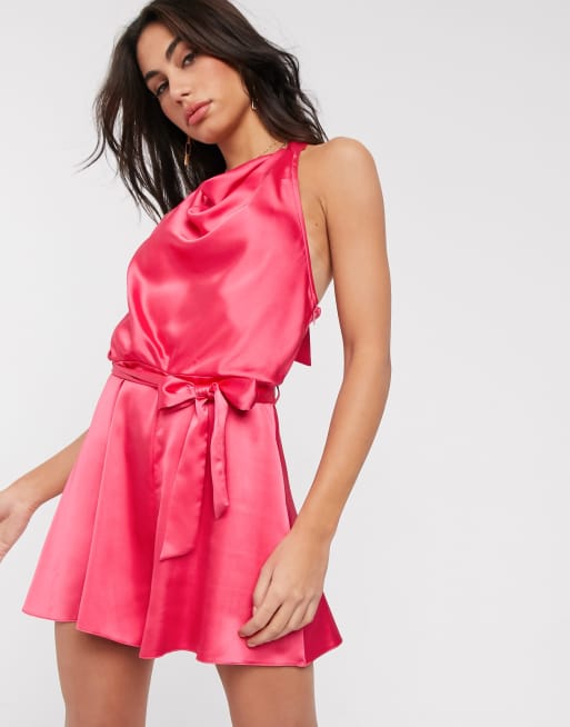 river island draped satin top