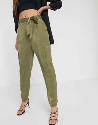 khaki utility joggers
