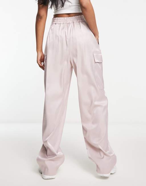 Satin Wide Leg Cargo Pant – Urban Planet