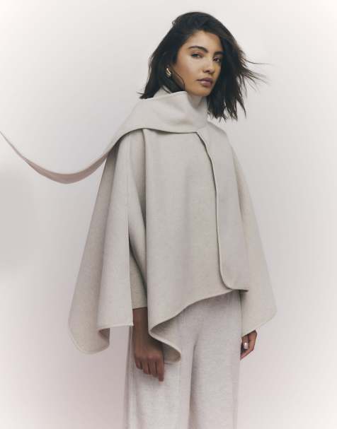 River Island Scarf cape in cream - view 1