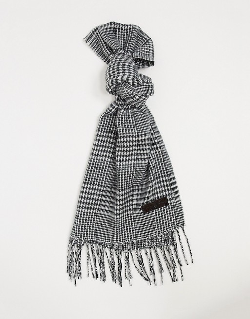 River Island scarf in grey prince of wales check