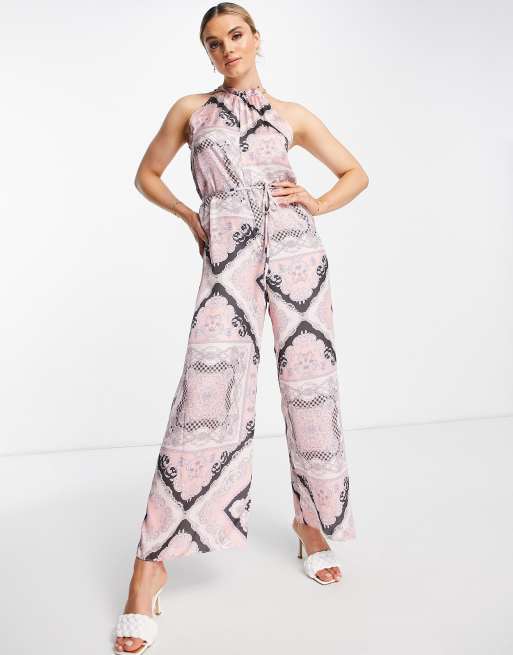 River island clearance jumpsuit pink