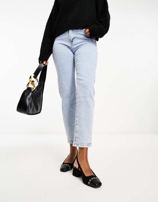 River Island - Scarpe décolleté nere con tacco largo e cinturino sul retro, 2 di 4
