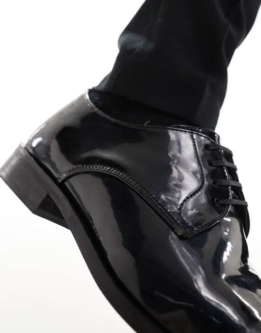 River Island - Scarpe derby in vernice nera, 2 di 4