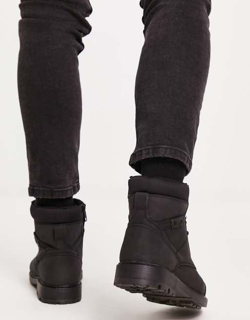 River Island - Scarponcini stile motociclista neri con zip, 2 di 4
