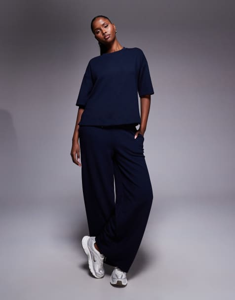 River Island – Schlichtes Set in Burgunderrot - view 1