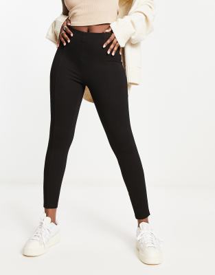 River Island - Schwarze Leggings mit hohem Bund