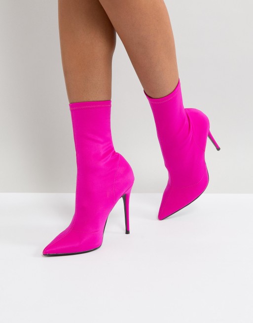 River island pink cheap ankle boots