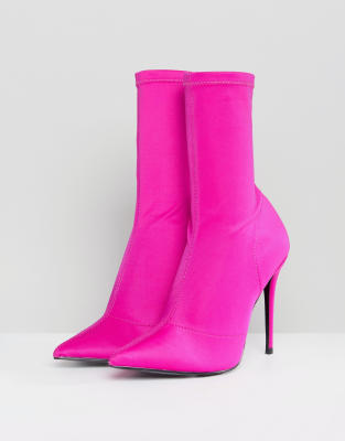 river island pink ankle boots