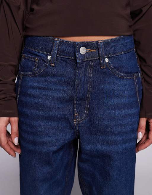 River Island sculpt mom jeans in dark denim , 5 of 5
