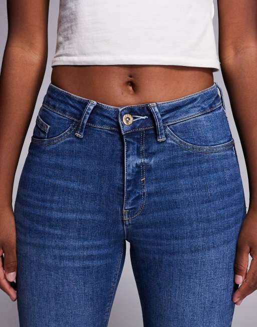 River Island sculpt skinny jeans in mid wash blue, 4 of 5