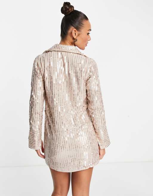 Gold store shirt dress