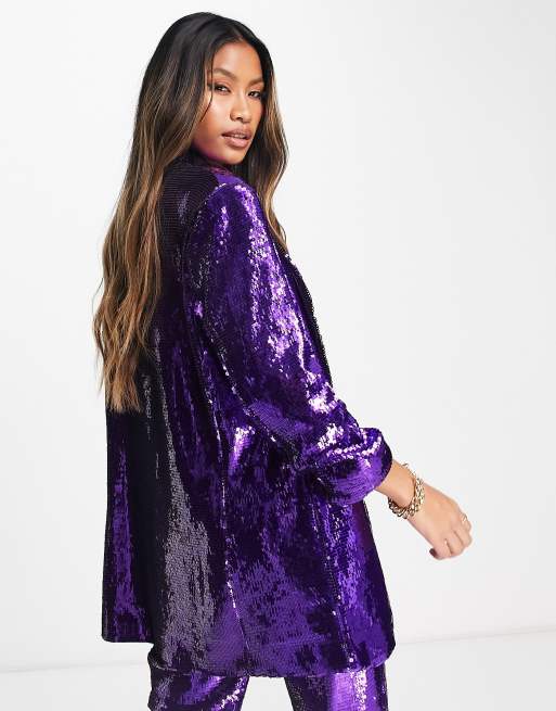 Purple sale glitter blazer