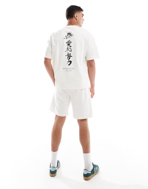 River Island – Set med japanskt logga tryck med t-shirt och shorts, 4 av 4