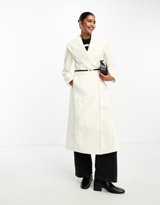 River island cheap cream coat