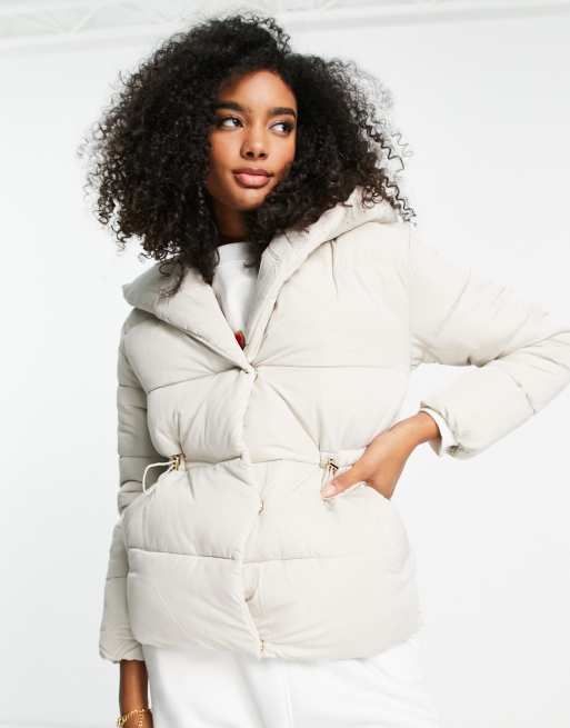 Shawl collar outlet padded jacket