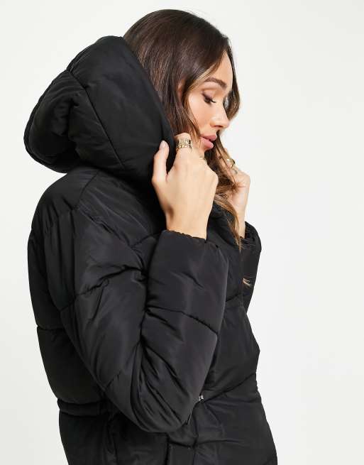 Shawl collar shop padded coat