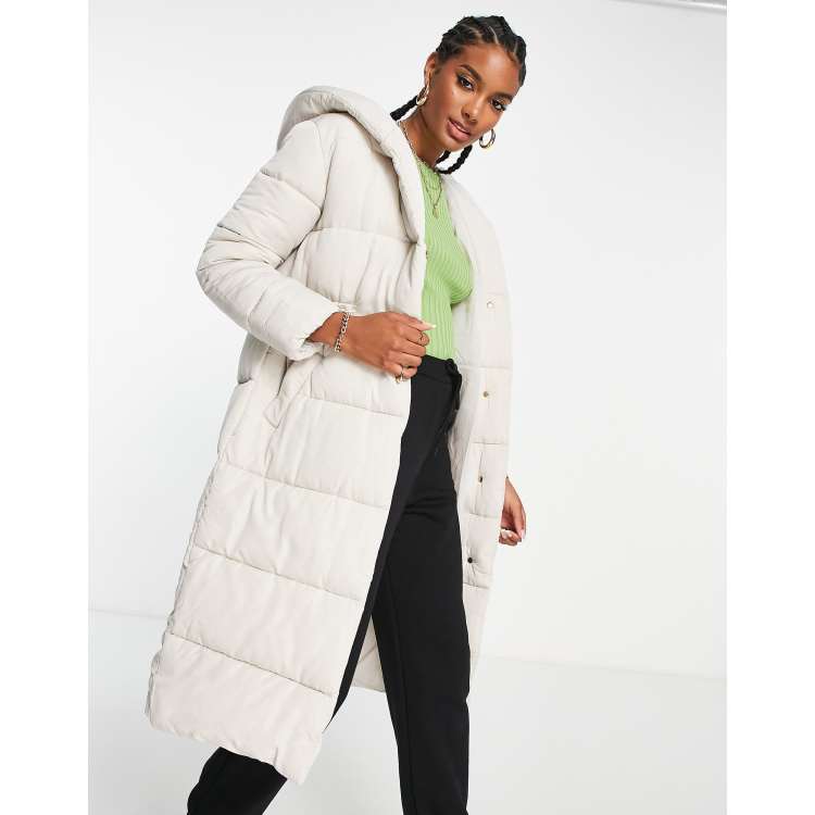 Ladies cream padded outlet coat