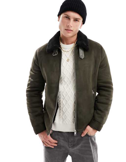 Asos mens aviator jacket sale