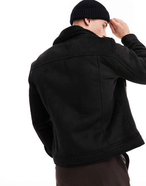 River island sheepskin jacket on sale