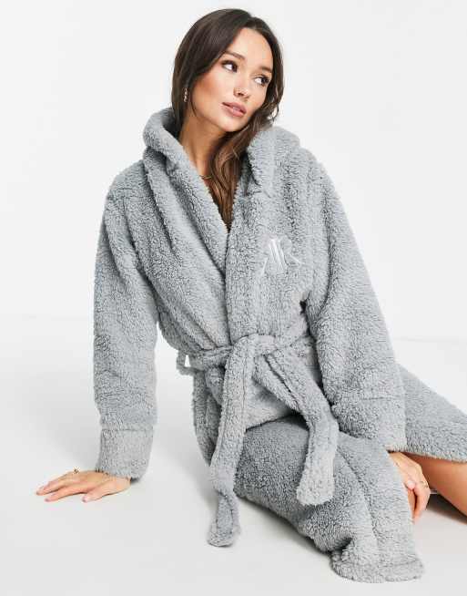 Cosy hooded best sale dressing gown